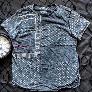 Men's Lightweight Paisley T-Shirt XL American Rag